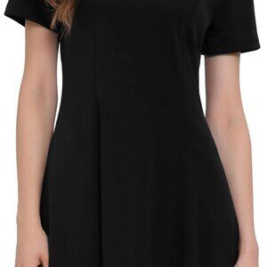 Women's Velvet Halloween Dress Short Sleeve Peter Pan Collar Flare Mini